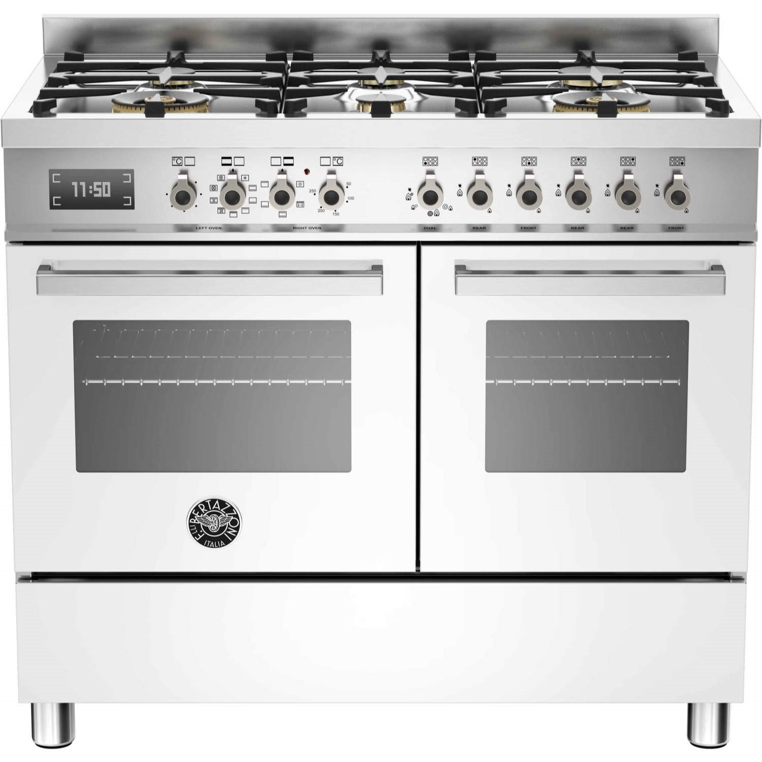 Bertazzoni Professional Series 100cm Dual Fuel Range Cooker - White