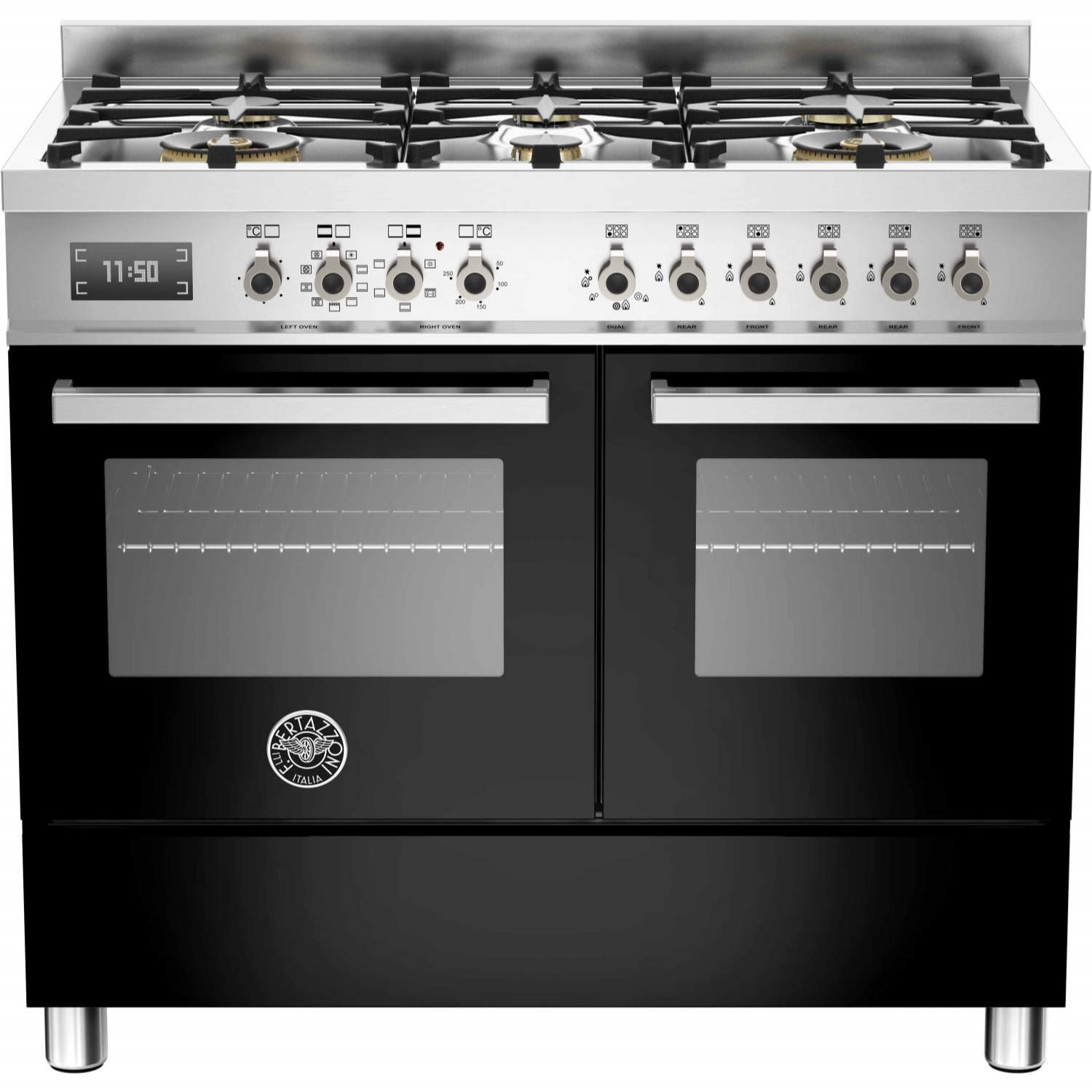 Bertazzoni Professional Series 100cm Dual Fuel Range Cooker - Black