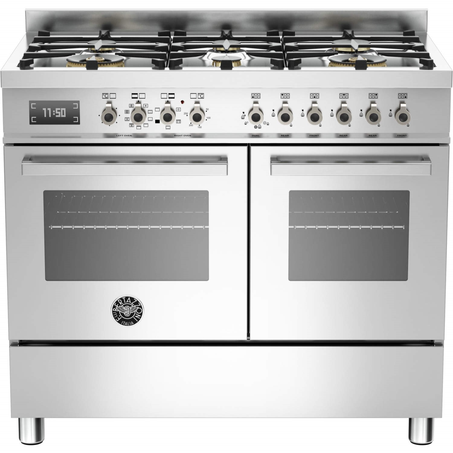 Bertazzoni Professional Series 100cm Dual Fuel Range Cooker - Stainless Steel