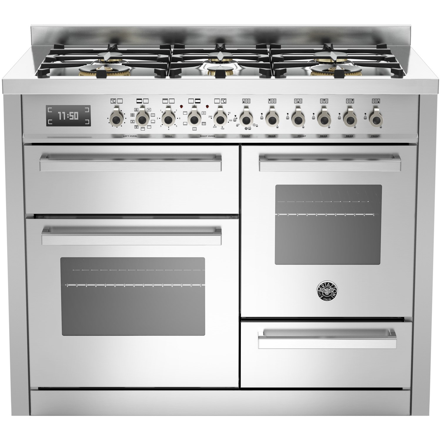 Bertazzoni PRO1106MFETXT 110cm XG Bertazzoni Professional Dual Fuel