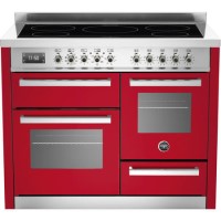 Bertazzoni PRO1105IMFETROT 110cm XG Bertazzoni Professional Electric Range Cooker With 5 Zone Induct
