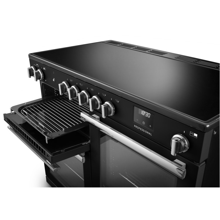 Rangemaster Professional 110cm Induction Range Cooker - Charcoal Black