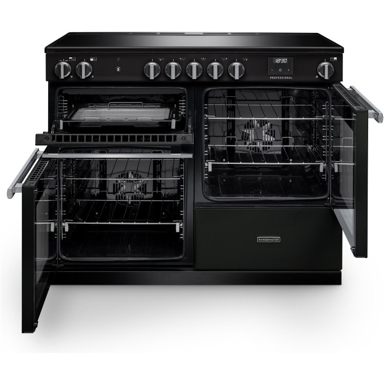 Rangemaster Professional 110cm Induction Range Cooker - Charcoal Black