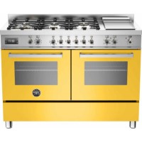 Bertazzoni PRO120-6G-MFE-D-GIT Professional 120cm Dual Fuel Range Cooker With 6 Burners And Two Oven