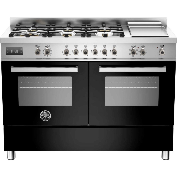 Bertazzoni Professional Series 120cm Dual Fuel Range Cooker - Black