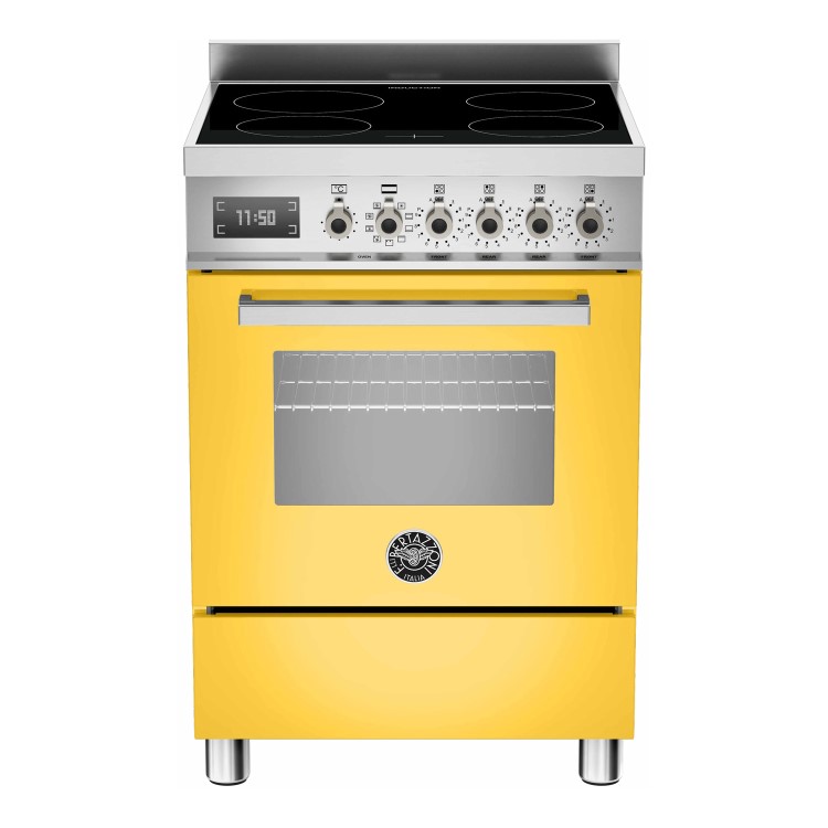 Bertazzoni Professional 60cm Electric Cooker with Induction Hob - Yellow