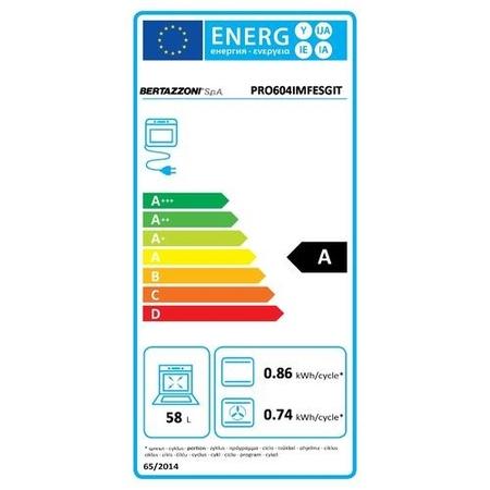 Bertazzoni Professional 60cm Electric Cooker with Induction Hob - Yellow