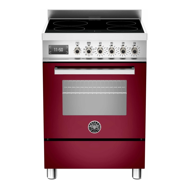 Bertazzoni Professional 60cm Electric Cooker with Induction Hob - Red