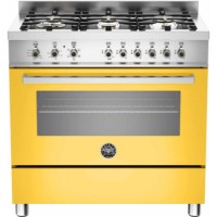 Bertazzoni PRO90-6-HYB-S-GIT Professional Series 90cm Dual Fuel Range Cooker With  A Dual Energy Sin