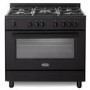 DeLonghi 90cm Gas Cooker - Black
