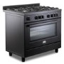 DeLonghi 90cm Gas Cooker - Black