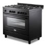 DeLonghi 90cm Gas Cooker - Black