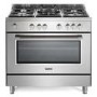 DeLonghi 90cm Gas Cooker - Stainless steel