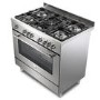 DeLonghi 90cm Gas Cooker - Stainless steel