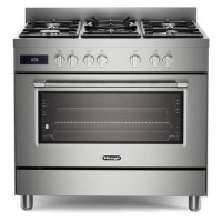 DeLonghi 90cm Dual Fuel Range Cooker - Stainless Steel