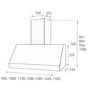 Elica PROANGLO150RM Range Style 150cm Chimney Cooker Hood with External Motor Stainless Steel