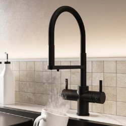 Black 4 in 1 Pro Boiling Water Tap- Pronto Pro