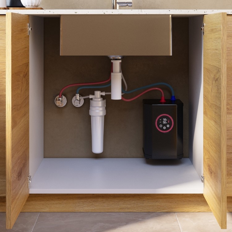 Chrome 4 in 1 Pull Out Boiling Hot  Kitchen Mixer Tap with 3L Boiler and Filter – Pronto pro