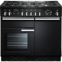PROP100DFFGBC Rangemaster Professional Plus 100cm Dual Fuel Range Cooker - Black