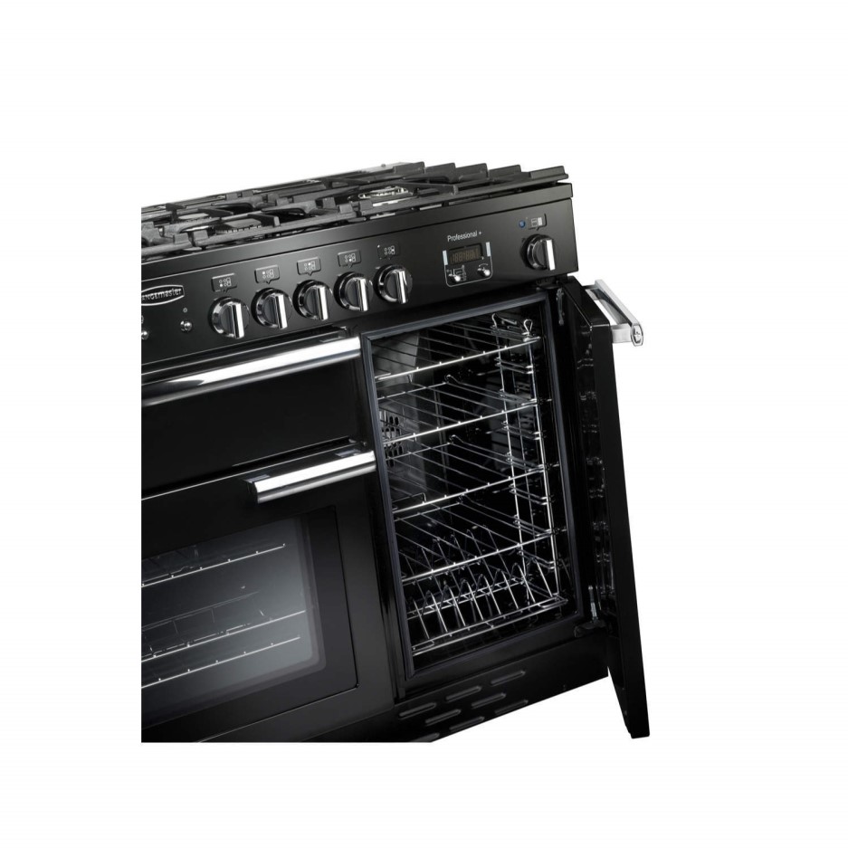 Rangemaster Professional Plus 100cm Electric Range Cooker with Induction Hob Black