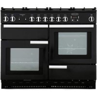 Rangemaster Professional Plus 110cm Dual Fuel Range Cooker - Black