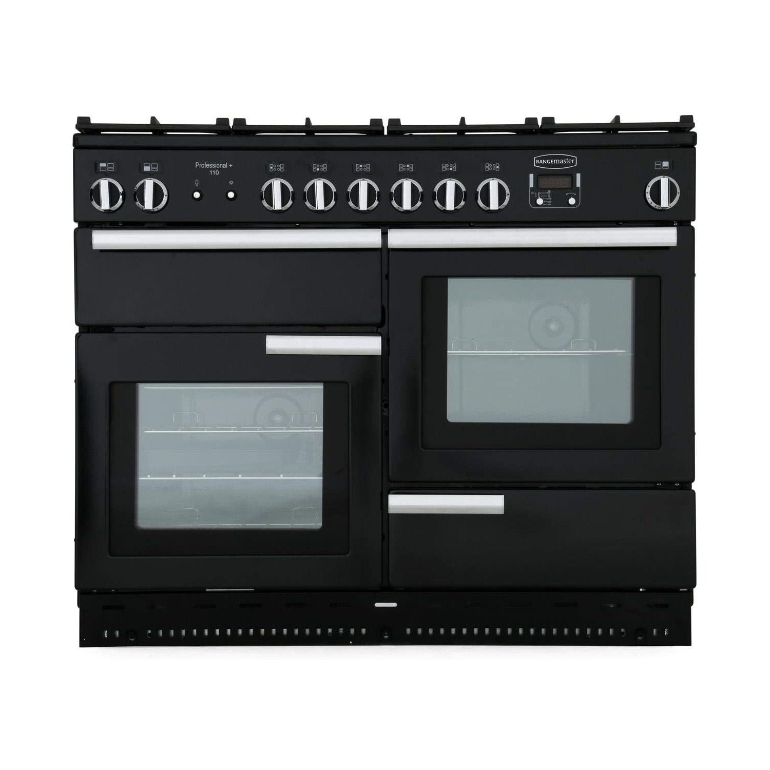 Rangemaster Professional Plus 110cm Gas Range Cooker - Black