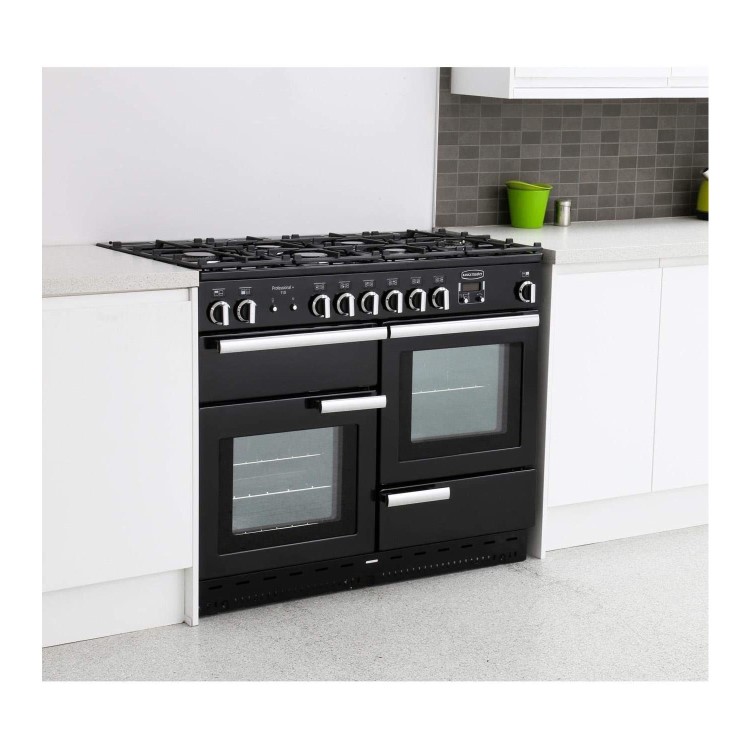 Rangemaster Professional Plus 110cm Gas Range Cooker - Black