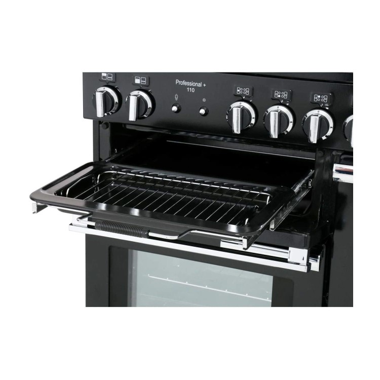 Rangemaster Professional Plus 110cm Gas Range Cooker - Black