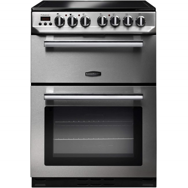 Rangemaster Professional+ 60cm Double Oven Electric Cooker Stainless