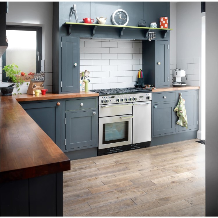 Refurbished Rangemaster Professional Plus PROP90DFFSSC 90cm Dual Fuel Range Cooker Stainless Steel