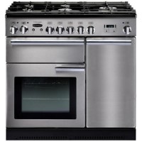 GRADE A1 - Rangemaster 84340 Professional Plus 90cm Dual Fuel Range Cooker - Stainless Steel 