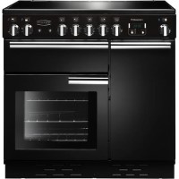 Rangemaster 91730 Professional Plus Black 90cm Electric Range Cooker With Induction Hob