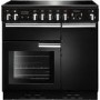 Rangemaster 91730 Professional Plus Black 90cm Electric Range Cooker With Induction Hob