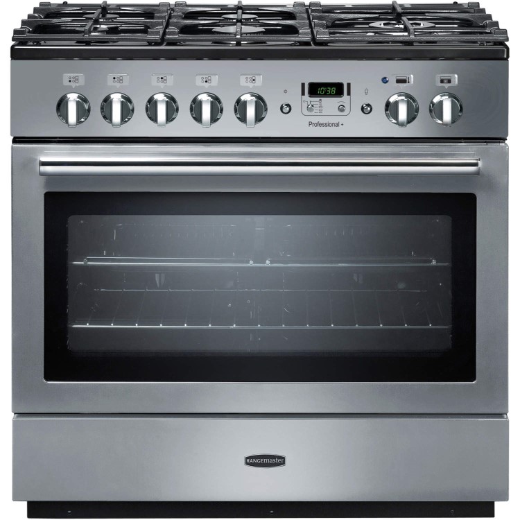 Rangemaster Professional Plus FX 90cm Dual Fuel Range Cooker - Stainless Steel