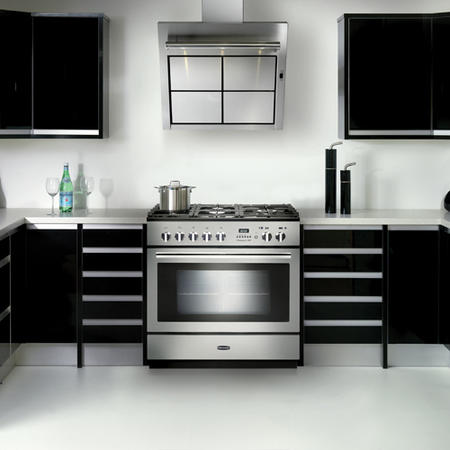 Rangemaster Professional Plus FXP 90cm Dual Fuel Range Cooker - Stainless Steel