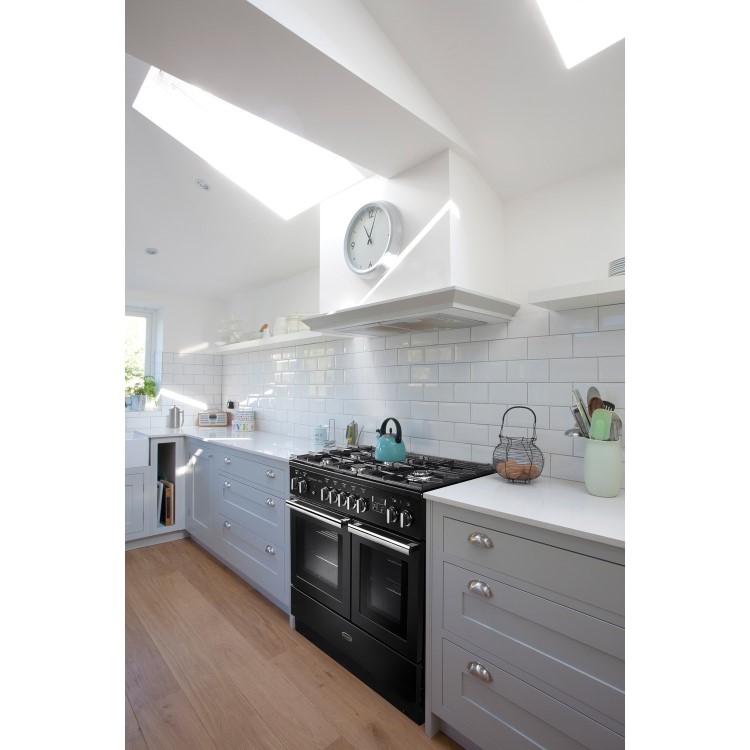 Rangemaster Professional Plus FX 100cm Dual Fuel Range Cooker - Black