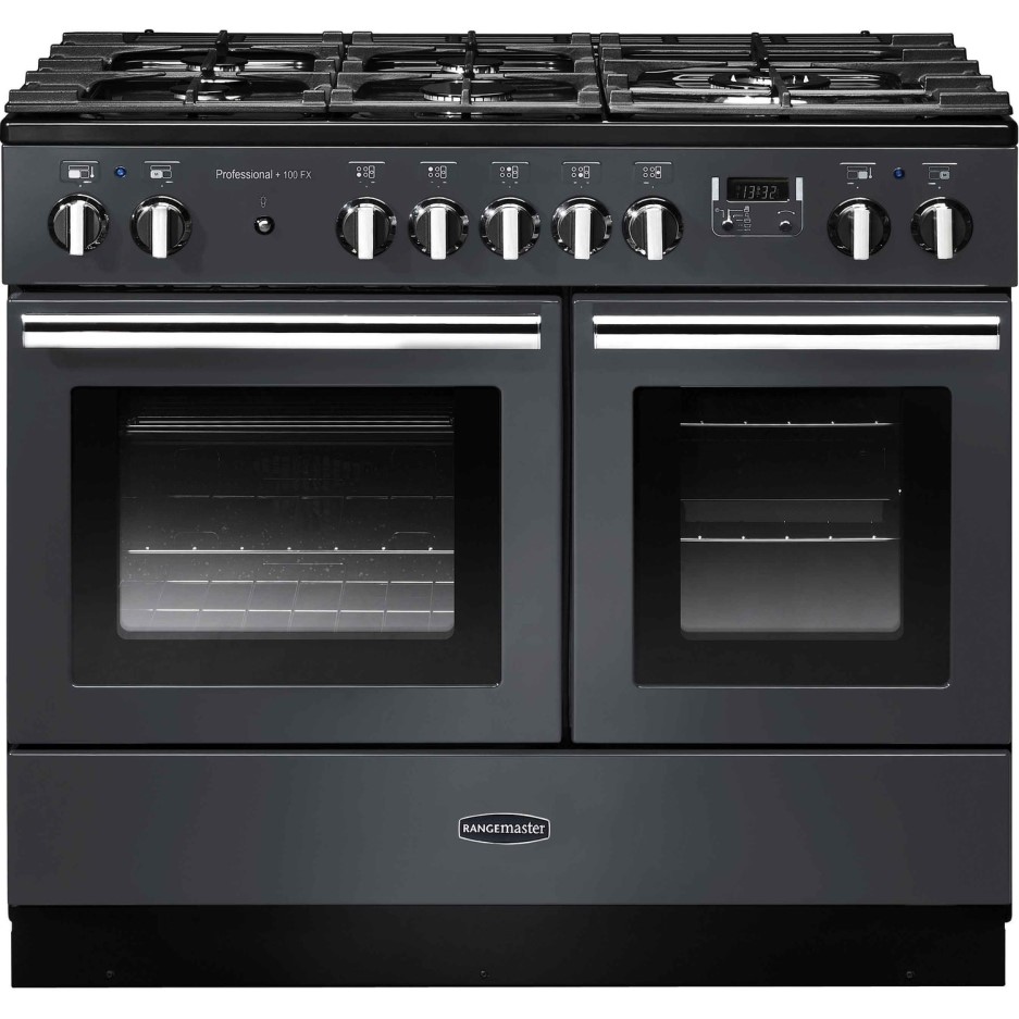 Rangemaster Professional Plus 100cm Dual Fuel Range Cooker Slate Grey PROPL100FXDFFSLC Rangemaster Professional Plus 100cm Dual Fuel Range Cooker Slate Grey PROPL100FXDFFSLC