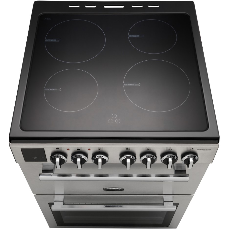 Rangemaster Professional Plus 60cm Electric Cooker with Induction Hob Stainless Steel