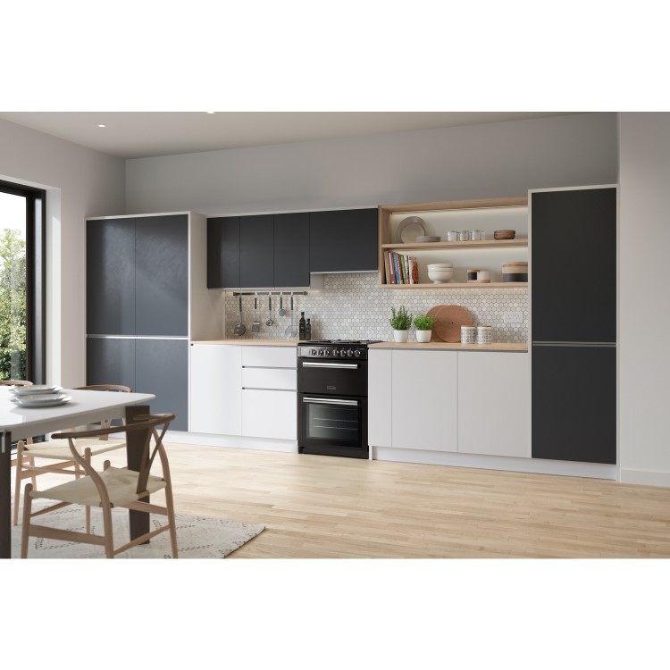 Rangemaster Professional Plus 60cm Dual Fuel Cooker - Black