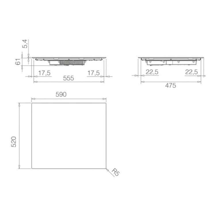 Elica Primis 604 Plus 4 Zone Induction Hob