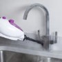 Pifco PS012N 12-in-1 Multi Function Steam Mop - White & Purple
