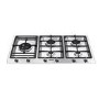 Smeg PS906-4 Classic Stainless Steel 5 Burner 87cm Gas Hob