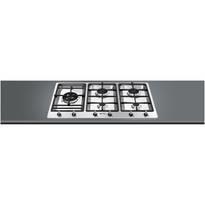 Smeg PS906-4 Classic Stainless Steel 5 Burner 87cm Gas Hob
