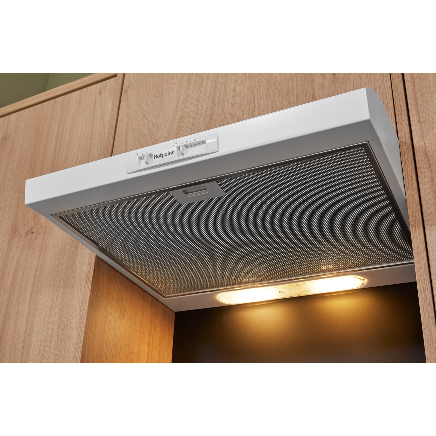 Hotpoint PSLMO65FLSW 60cm Conventional Cooker Hood White 