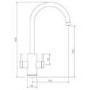 1810 Sink Company Brushed Steel Single Lever Aerated Mixer Kitchen Tap - Pronteau