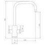 Abode PT1004 Pronteau Project 4 in 1 Instant Hot & Filtered Water Tap - Brushed Nickel