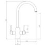 Abode Brushed Nickel Twin Lever 4 in 1 Instant Hot Water Kitchen Tap - Pronteau
