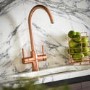 GRADE A2 - Abode PT1105 Pronteau 3 in 1 Prostream Monobloc Instant Boiling Water Tap - Urban Copper