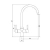 GRADE A1 - Abode PT1105 Pronteau 3 in 1 Prostream Monobloc Instant Boiling Water Tap - Urban Copper