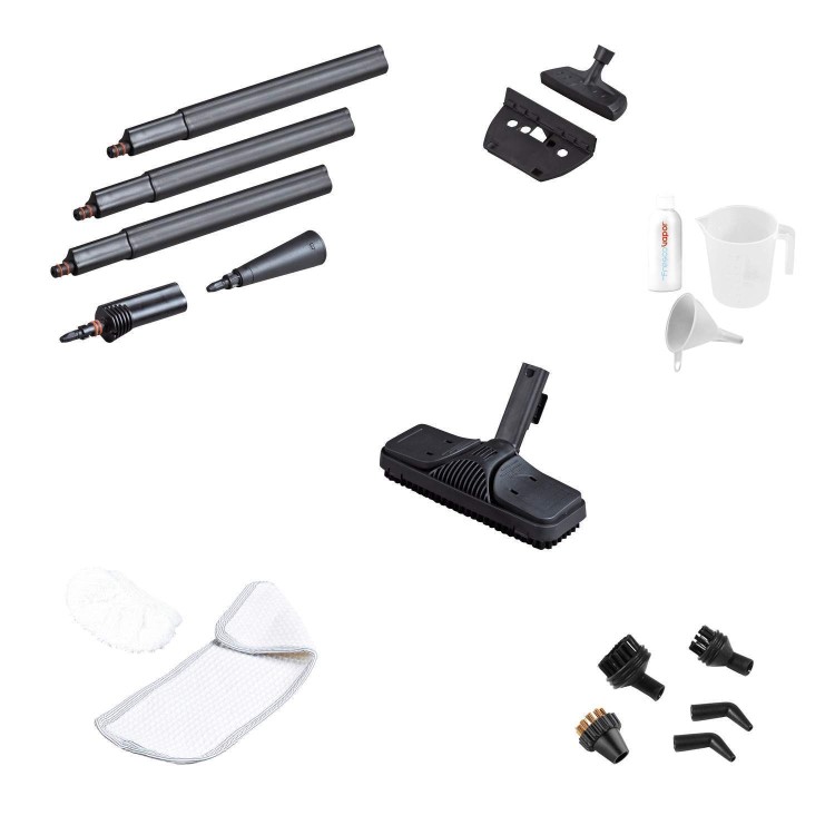 Polti PTGB0057 Vaporetto Smart Airplus Steam Cleaner Black White & Orange